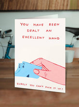 Funny David Shrigley Playing Cards Birthday Card