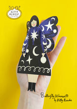 Butterfly Woman Sitting Greeting Card - Cosmic