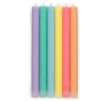 Mixed Set Pastel Rainbow Eco Dinner Candles, 6 per pack: 6