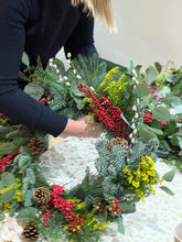 Make a Festive Wreath with Gemma Longworth Friday 5th December 6-8pm