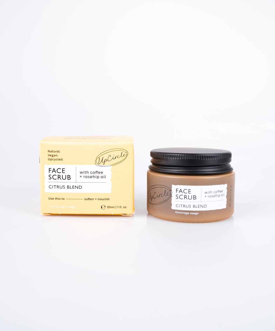 Face Scrub Citrus with Coffee + Rosehip Oil - Travel Size
