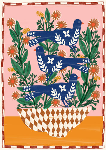 Folk Birds & Flowers