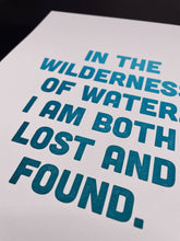 Swim, A4 Letterpress Print