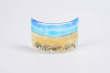 Handmade Fused Glass -  Beach Curve