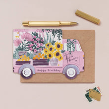 Flower Truck Birthday Card