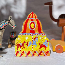 Carousel Shaped Greeting Card