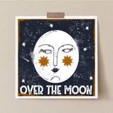 Over the Moon square print