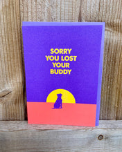 Lost Your Buddy | Modern Pet Loss Sympathy Card for Dog