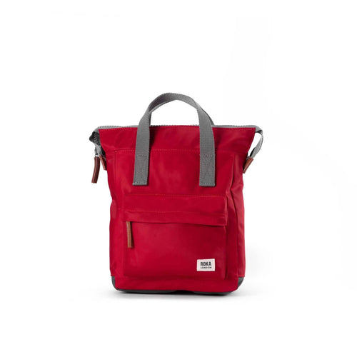ROKA Bantry Backpack in Cranberry Nylon: Small
