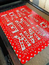 Part Time Punk Linocut Print