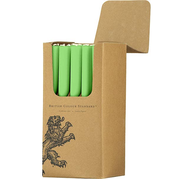 Grass Green Eco Dinner Candles x 1