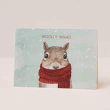 Woolly Wishes Squirrel Christmas Card