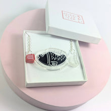 Soy Sauce fish container necklace Japanese lover acrylic