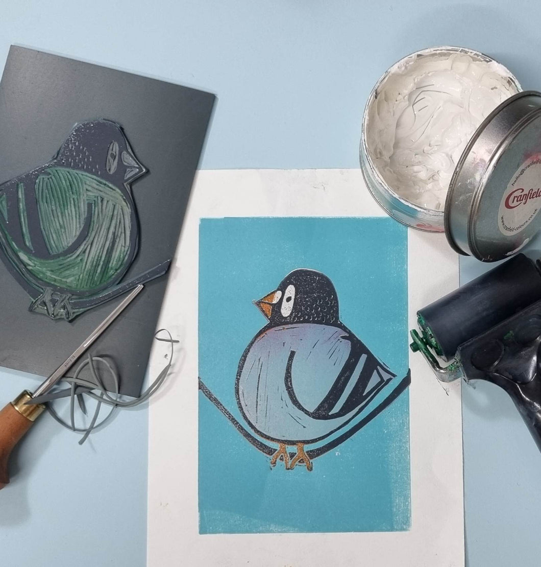 Make Bird themed Lino Prints - Saturday 5th August 1-4pm