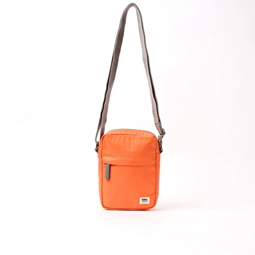 ROKA Bond Crossbody Bag in Tangerine Ripstop: Small