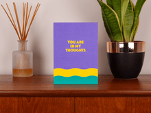 You Are In My Thoughts | Modern Thinking of You Card