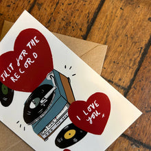 Just for the record card 