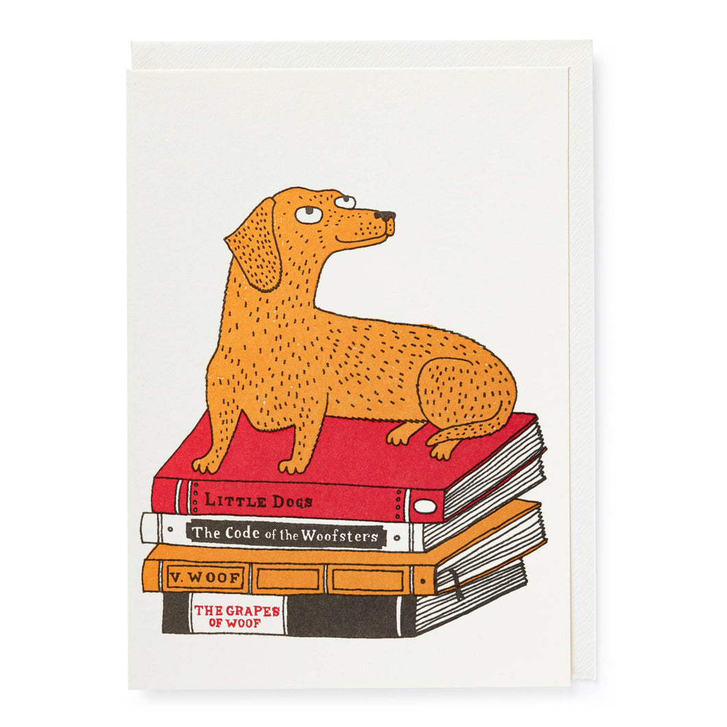 Bookshop Dog | Letterpress Cards | Large Cards