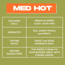 Green Jalapeno & Dill Pickle 150g (Medium)