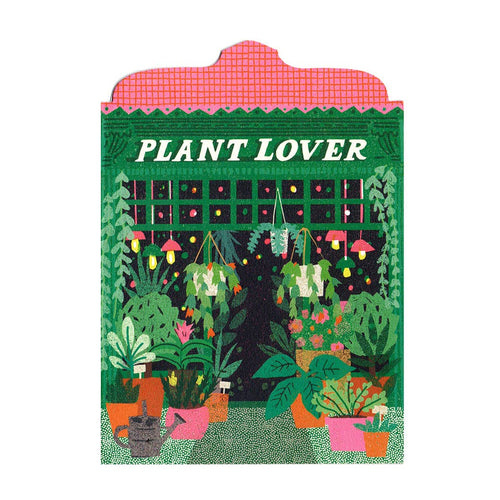 Plant Lover Shop Die Cut Card by The Printed Peanut