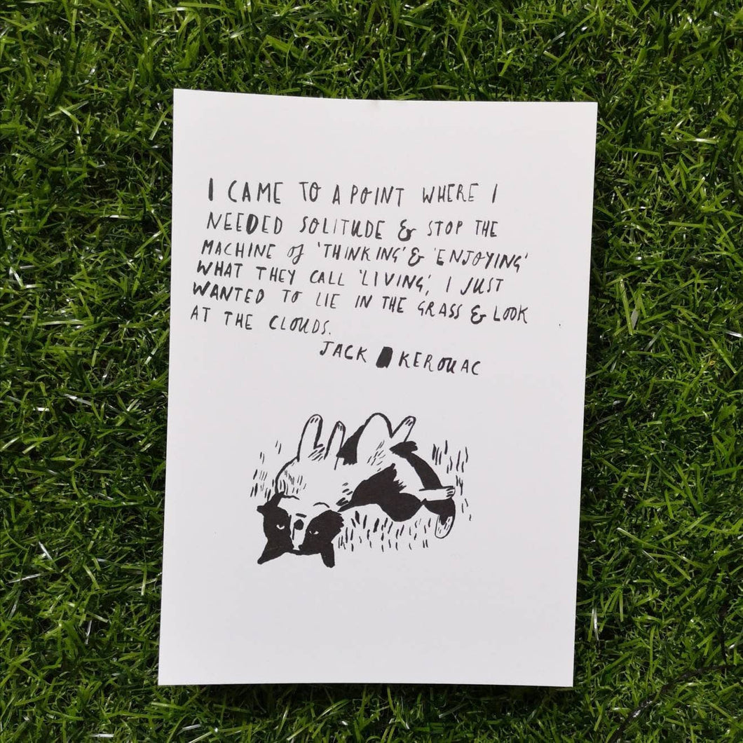 Lie In The Grass Postcard