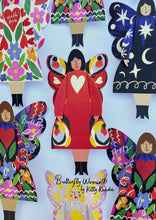 Butterfly Woman Sitting Greeting Card - Peacock
