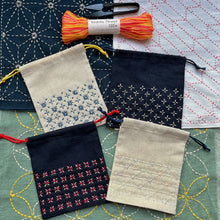 Make drawstring bags or coasters using Sashiko Flowers Saturday 1st March 12 - 2.30pm