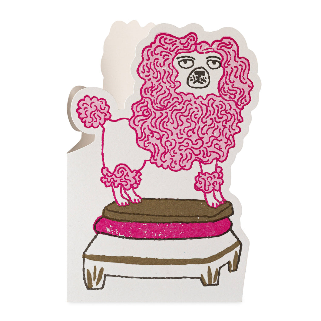 Poodle | Letterpress Cards | Cut-out Cards