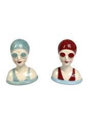 Set of Ceramic Beach Swimmers Salt & Pepper Shakers