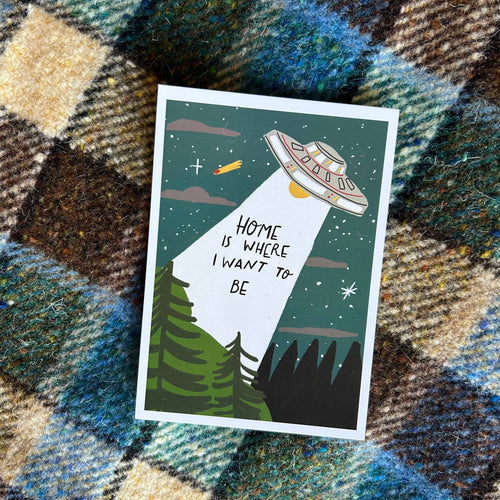 Home is where I want to be postcard 