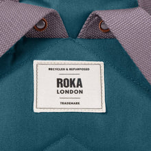 ROKA Finchley Backpack in Teal Canvas: Medium