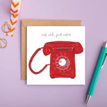 Retro Phone Greeting Card | Funny Birthday Card | Unisex