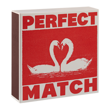 I Like You Swans | Square Matchboxes