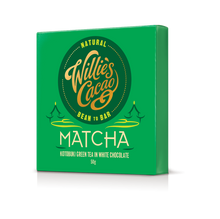 Matcha. White chocolate w. ceremonial grade matcha. 50g bar
