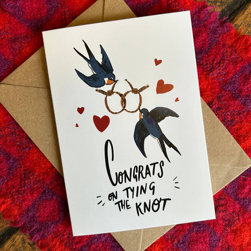 Tying the knot card 
