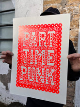 Part Time Punk Linocut Print