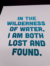 Swim, A4 Letterpress Print