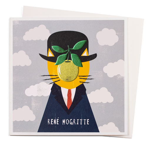 Rene Mogritte | Art Pun Greeting Card | Niaski