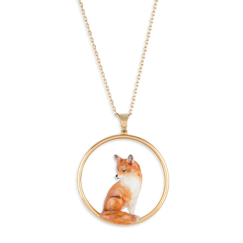 Fox Hoop Pendant