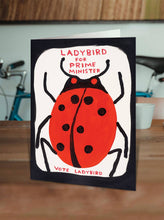 Funny David Shrigley Ladybird Prime Minister Birthday Card