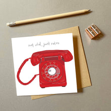 Retro Phone Greeting Card | Funny Birthday Card | Unisex