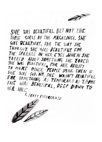 A6 F.Scott Fitzgerald Postcard