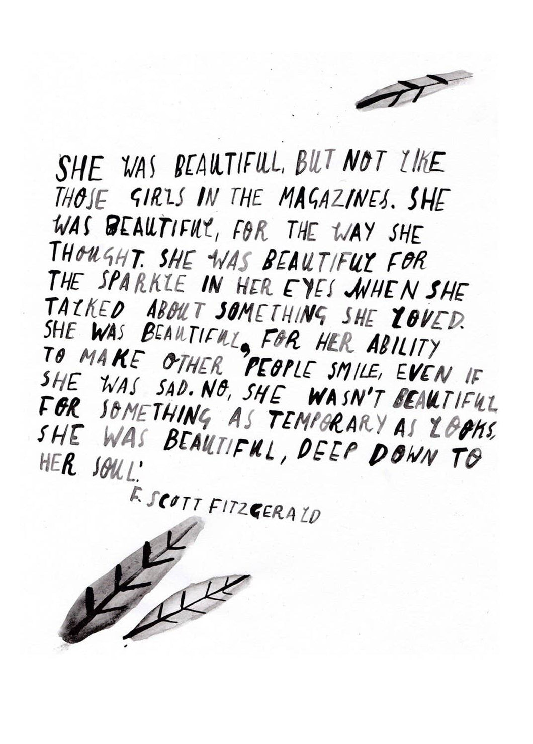 A6 F.Scott Fitzgerald Postcard
