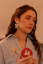 PEARL BOW EARRINGS