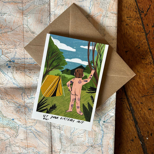 Birthday suit card 
