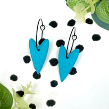 Kay Jay Clay Earrings Hoop Hearts