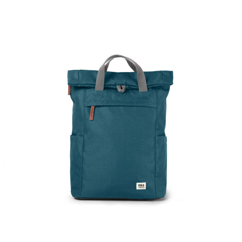 ROKA Finchley Backpack in Teal Canvas: Medium