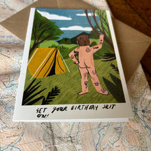 Birthday suit card 