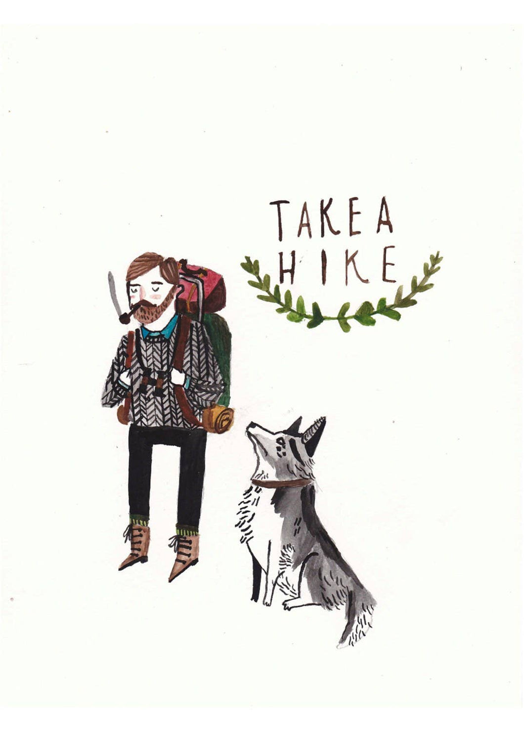 A6 Take A Hike Postcard