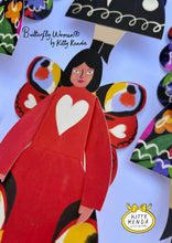 Butterfly Woman Sitting Greeting Card - Peacock